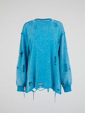 Distressed Long Sleeve Tee