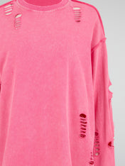 Distressed Long Sleeve Tee