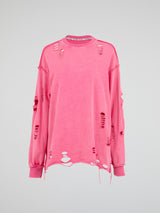 Distressed Long Sleeve Tee