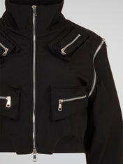 Obsidian Black Flight Jacket