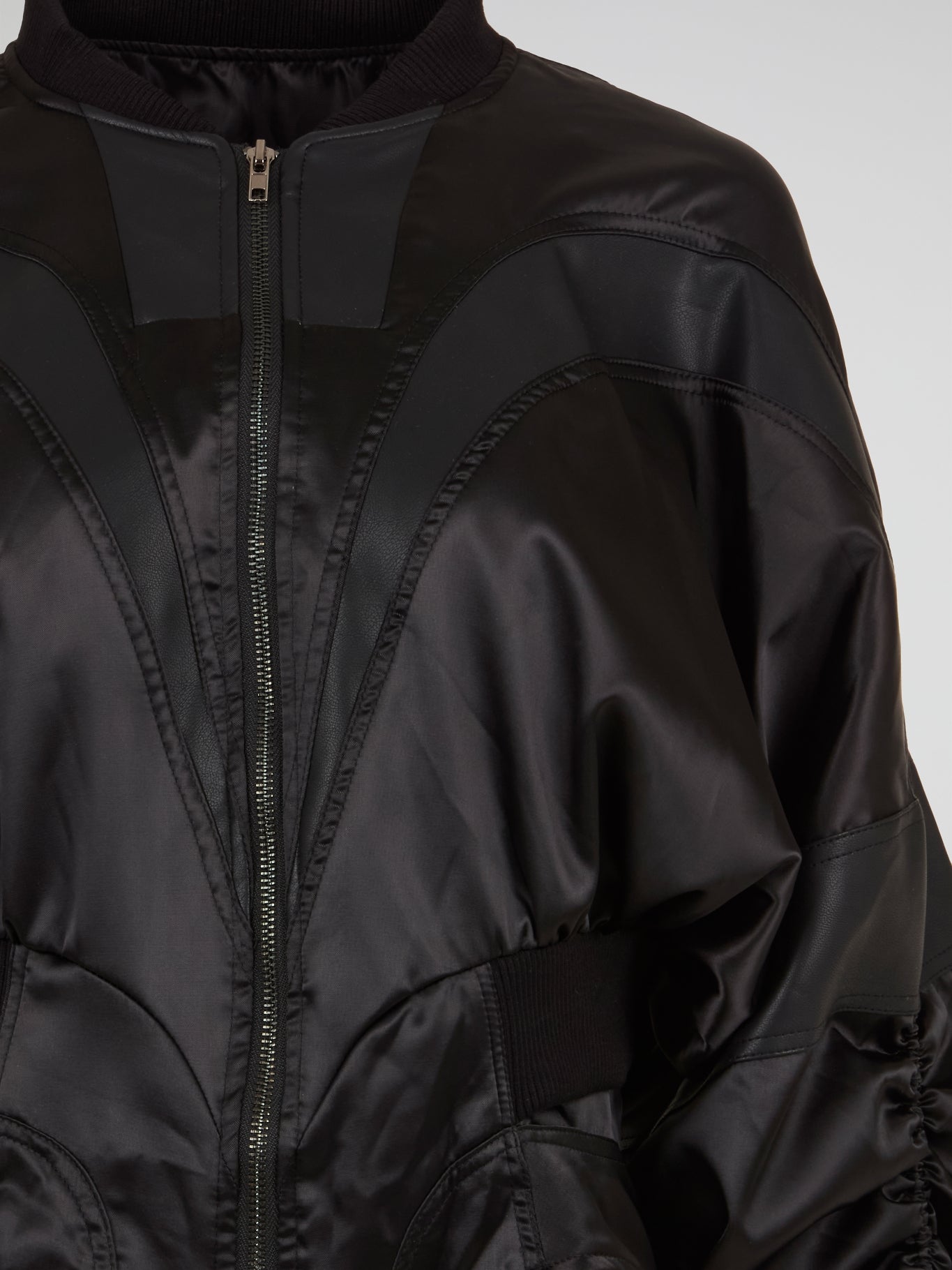 Obsidian Black Bomber Jacket