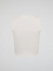 Optic White Dreamlike Graphic Tank Top