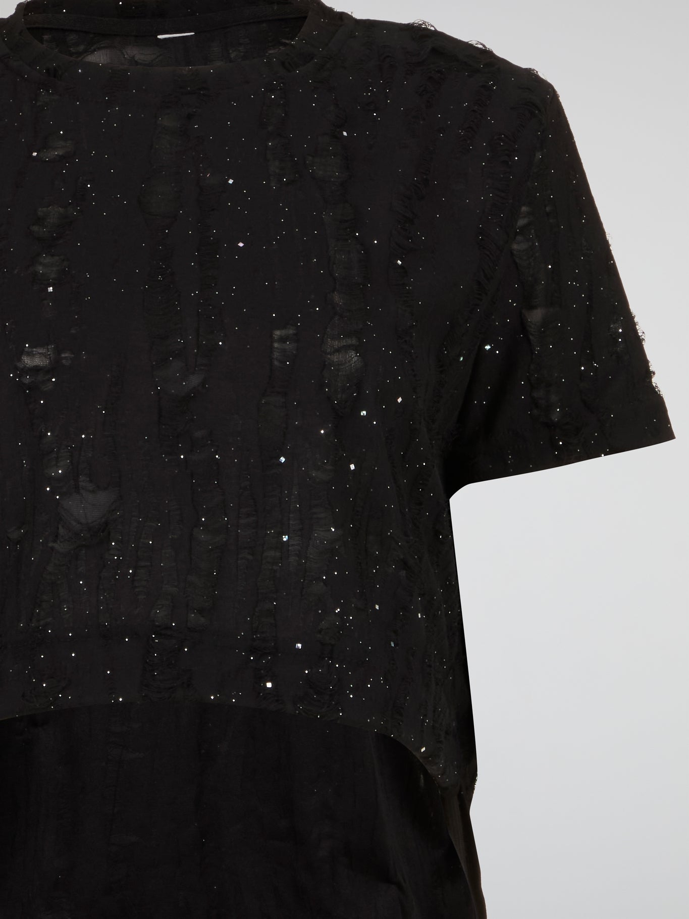 Midnight Black Sculptural Top