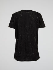 Midnight Black Sculptural Top
