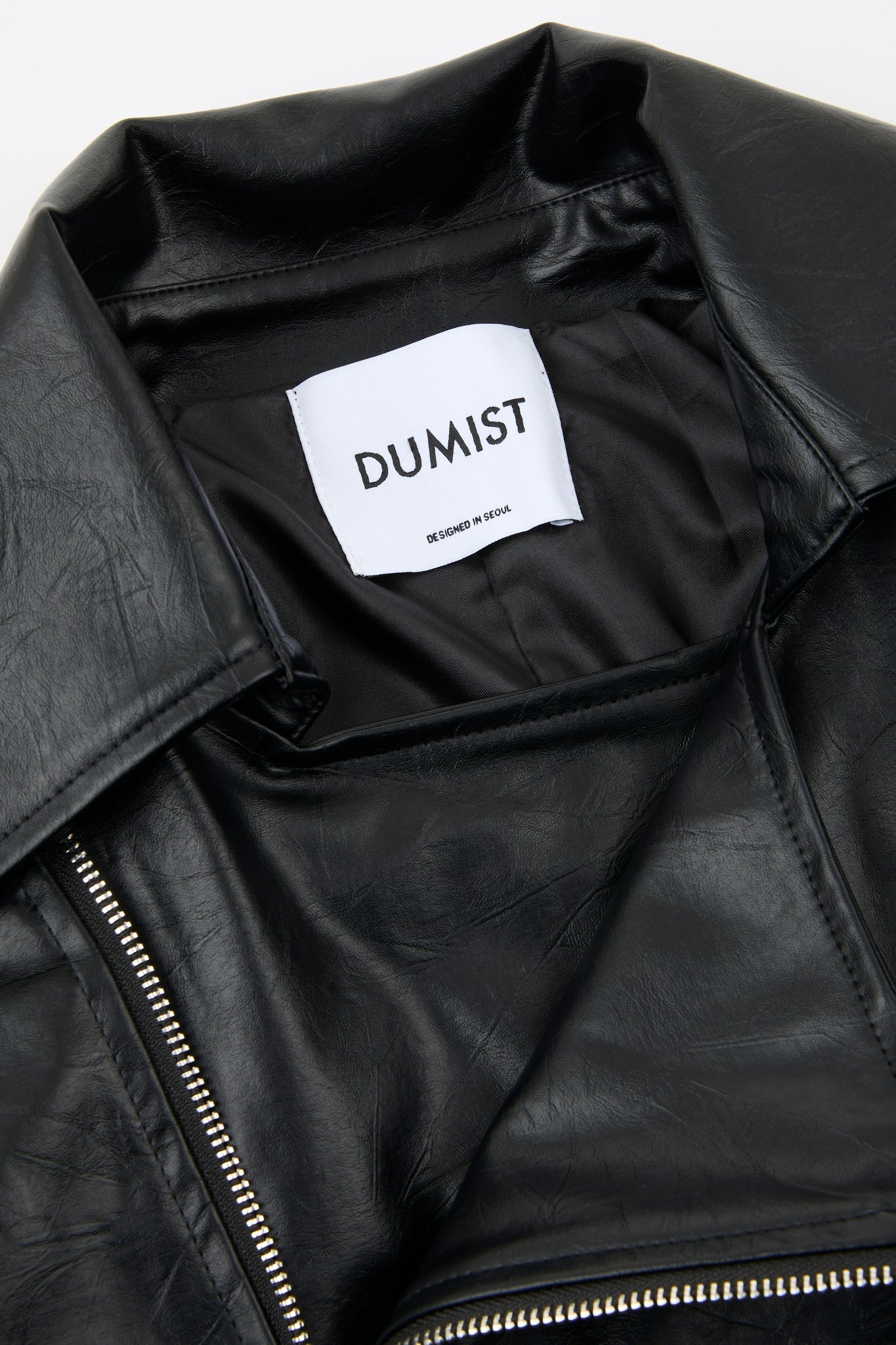 Deconstructed Biker Jacket Black