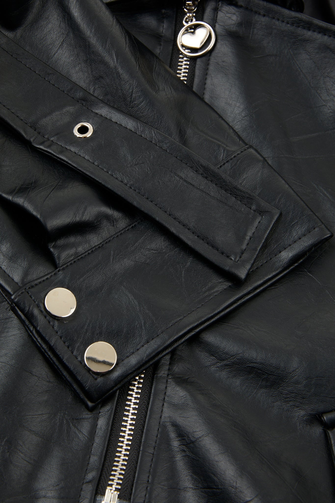 Deconstructed Biker Jacket Black