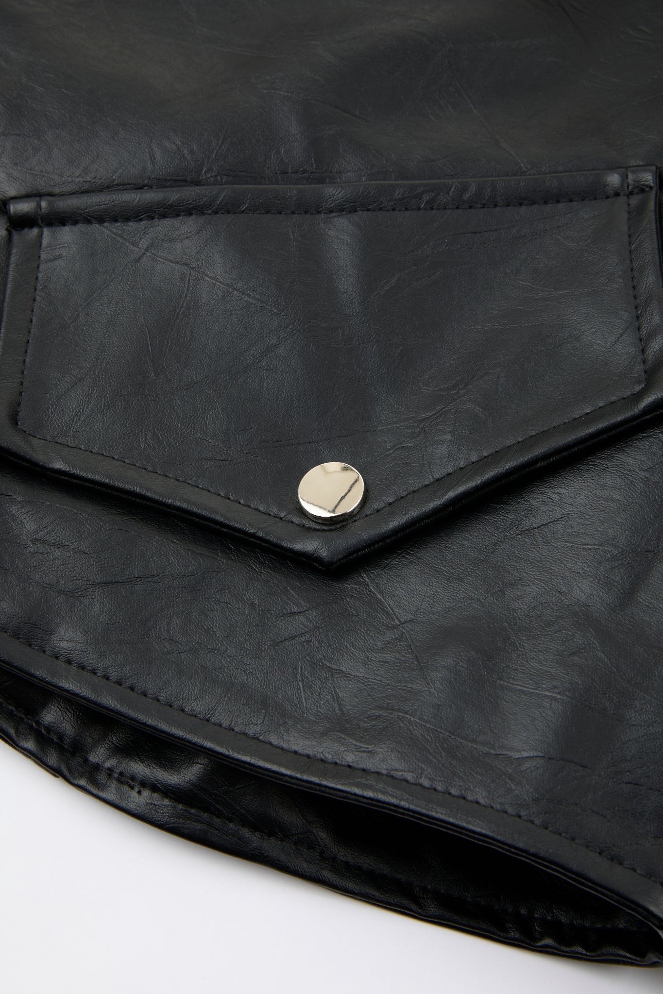 Deconstructed Biker Jacket Black