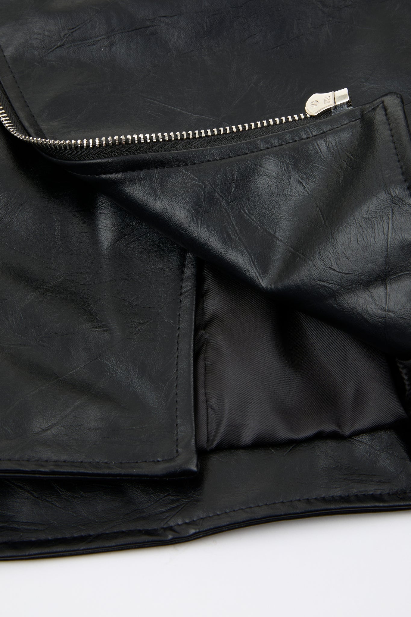 Deconstructed Biker Jacket Black