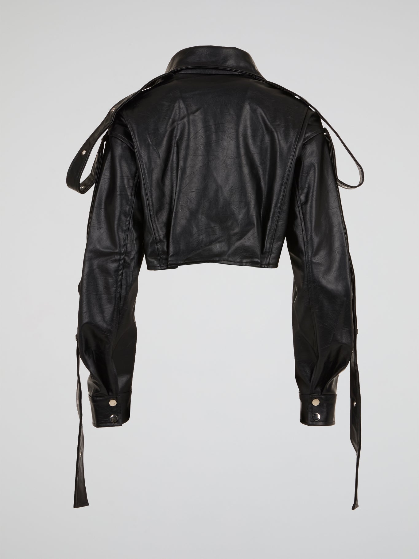 Deconstructed Biker Jacket Black