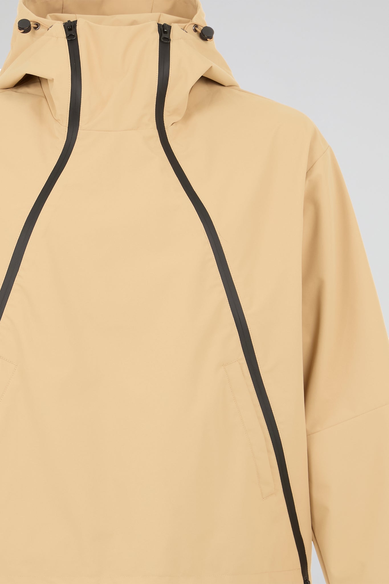Dual-Zip Anorak Sand