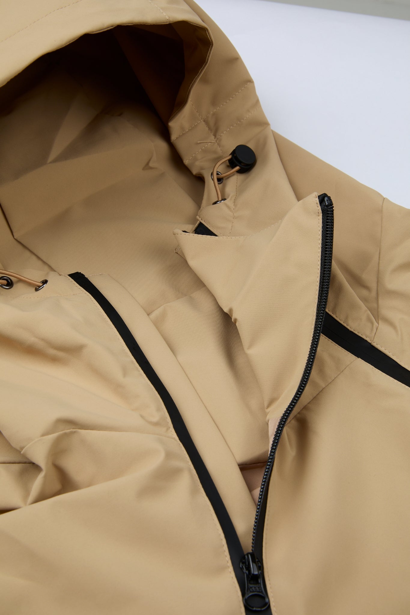 Dual-Zip Anorak Sand