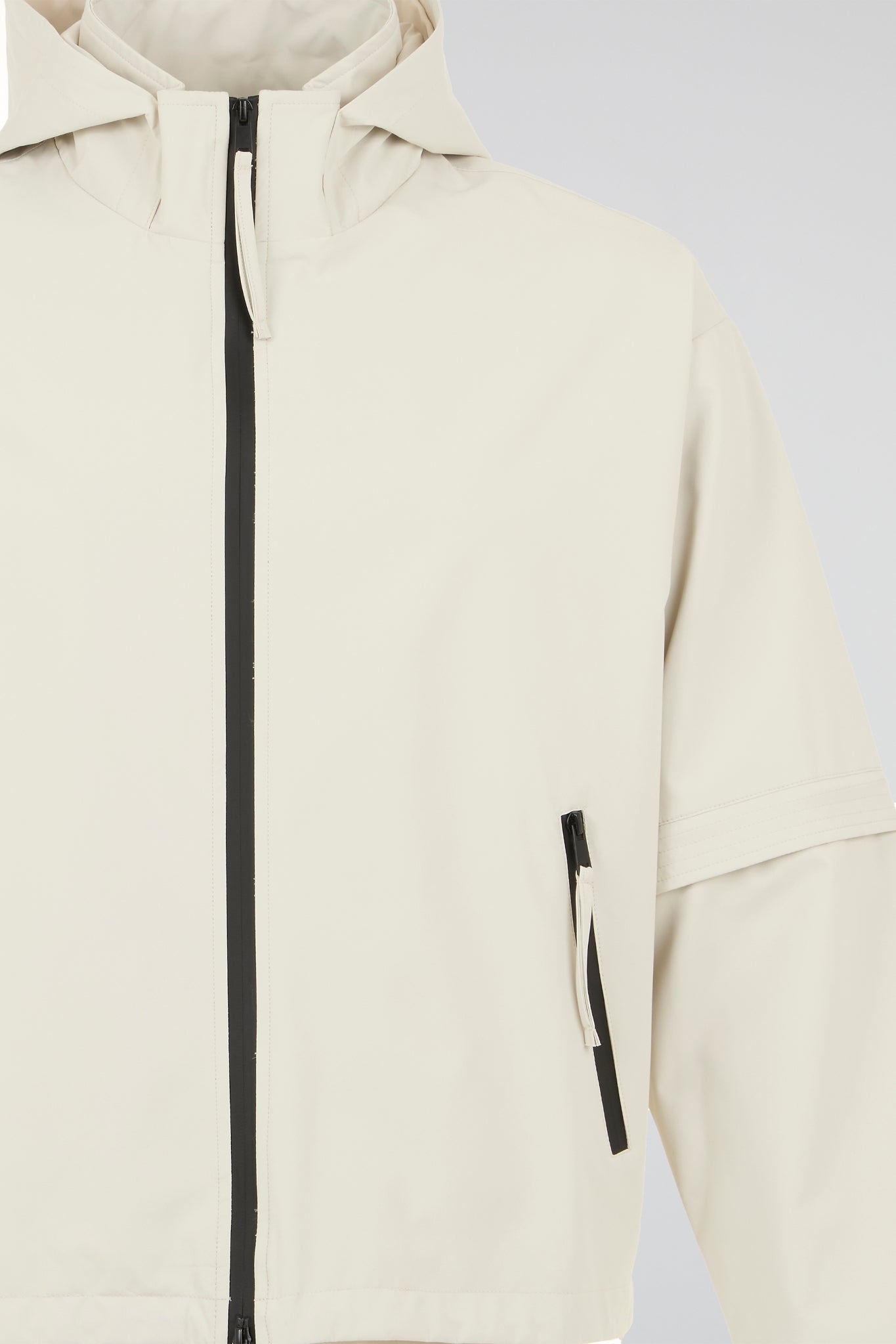 Convertible Technical Hooded Shell Jacket