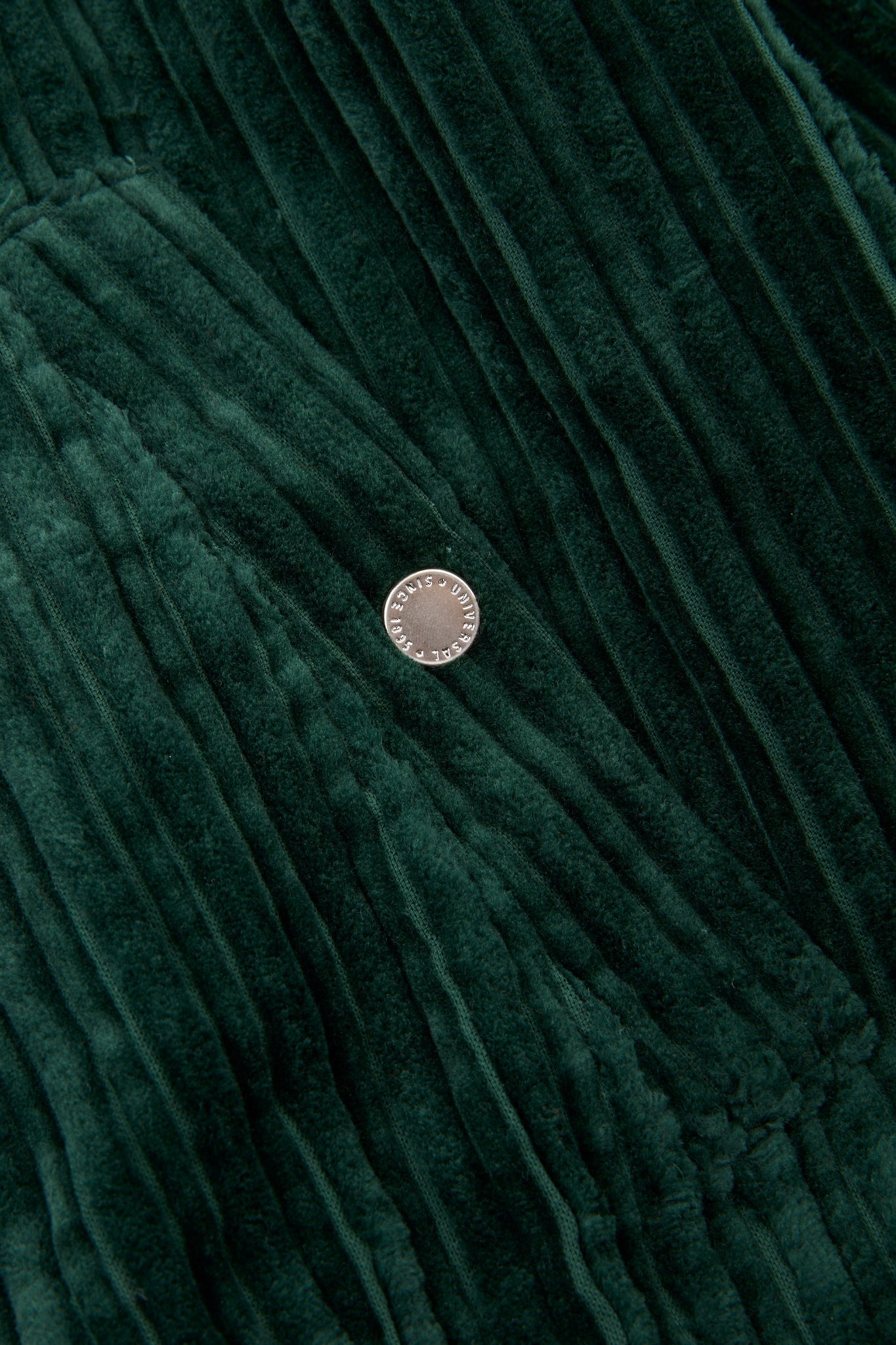 Corduroy Dark Green Zip Jacket
