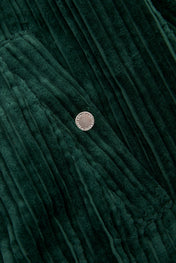 Corduroy Dark Green Zip Jacket