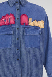 Dumist Goofy Patchwork Denim Shirt
