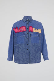 Dumist Goofy Patchwork Denim Shirt