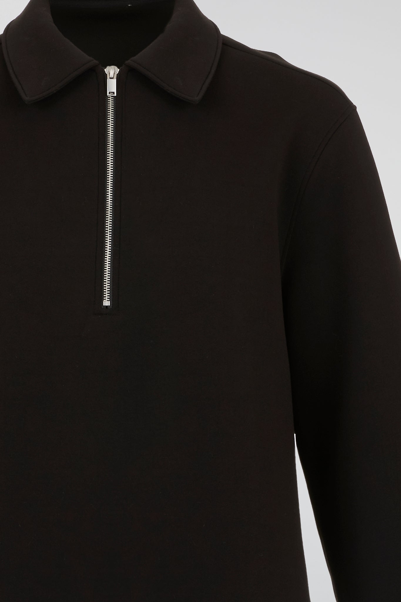 Black Quarter-Zip Pullover