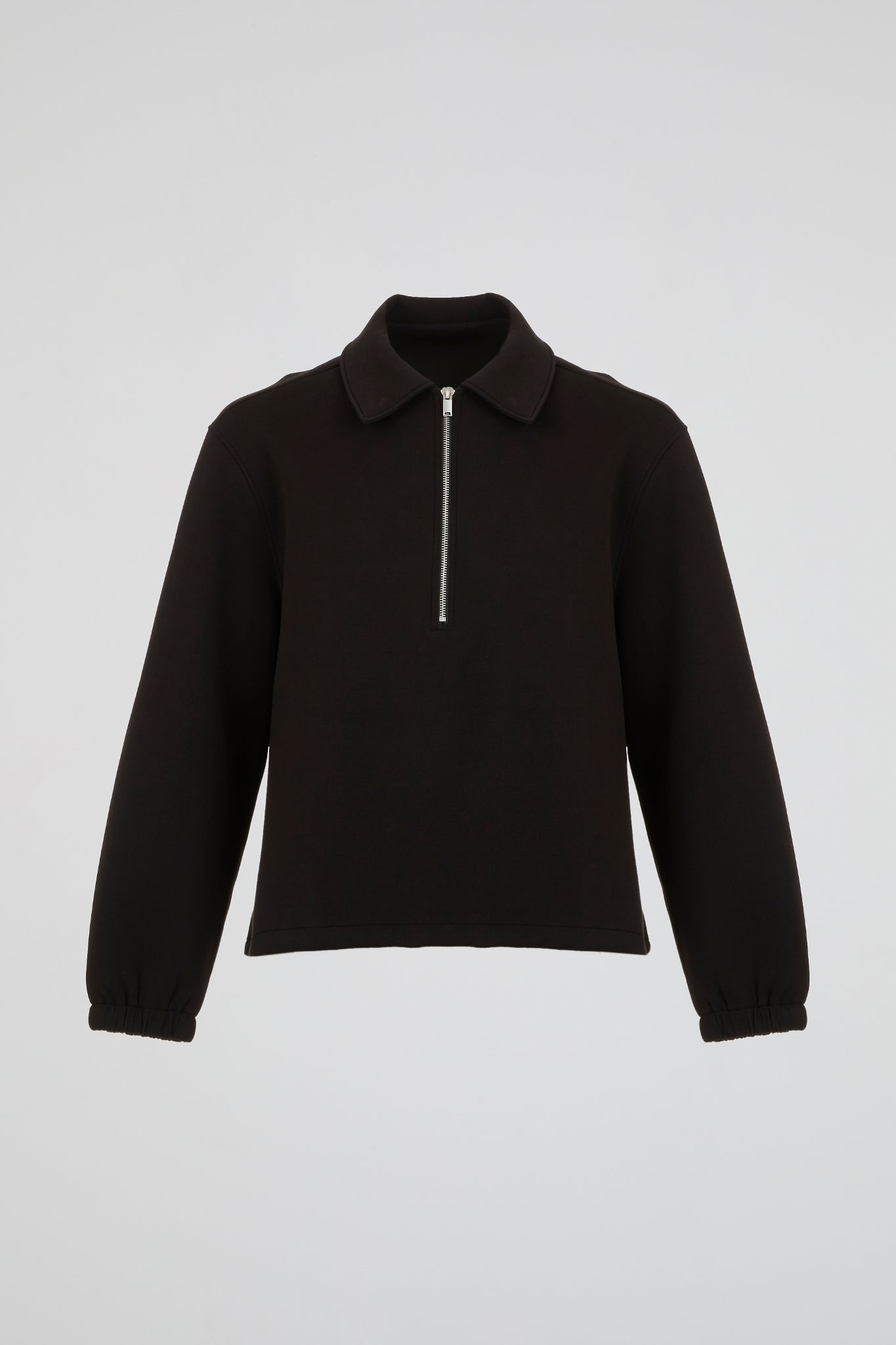 Black Quarter-Zip Pullover