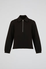 Black Quarter-Zip Pullover