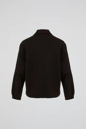 Black Quarter-Zip Pullover