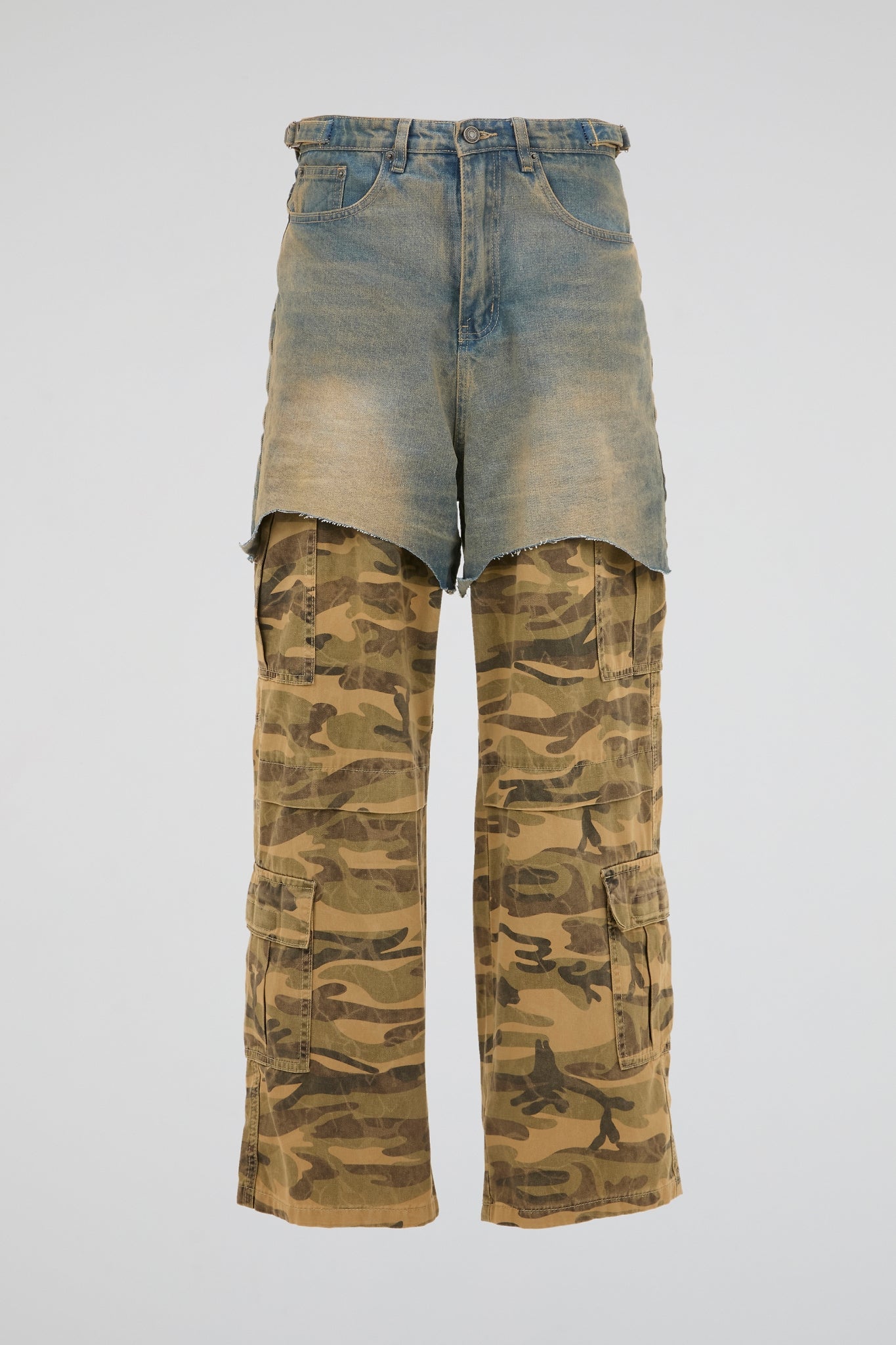 Layered Camo Utility Pants