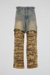 Layered Camo Utility Pants