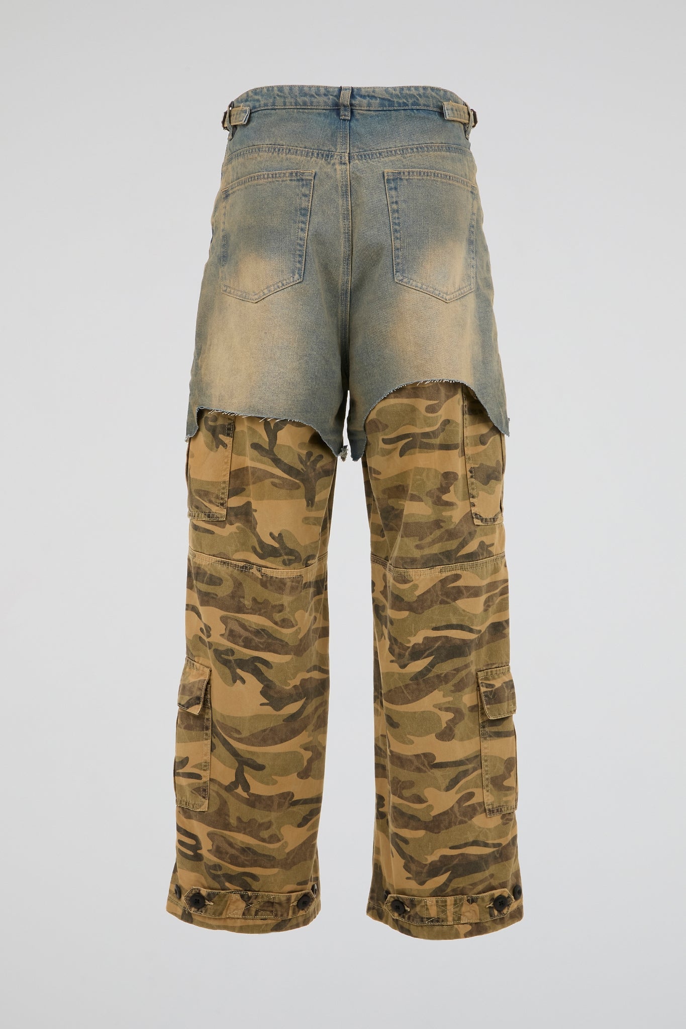 Layered Camo Utility Pants
