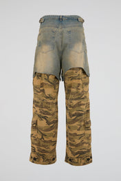 Layered Camo Utility Pants