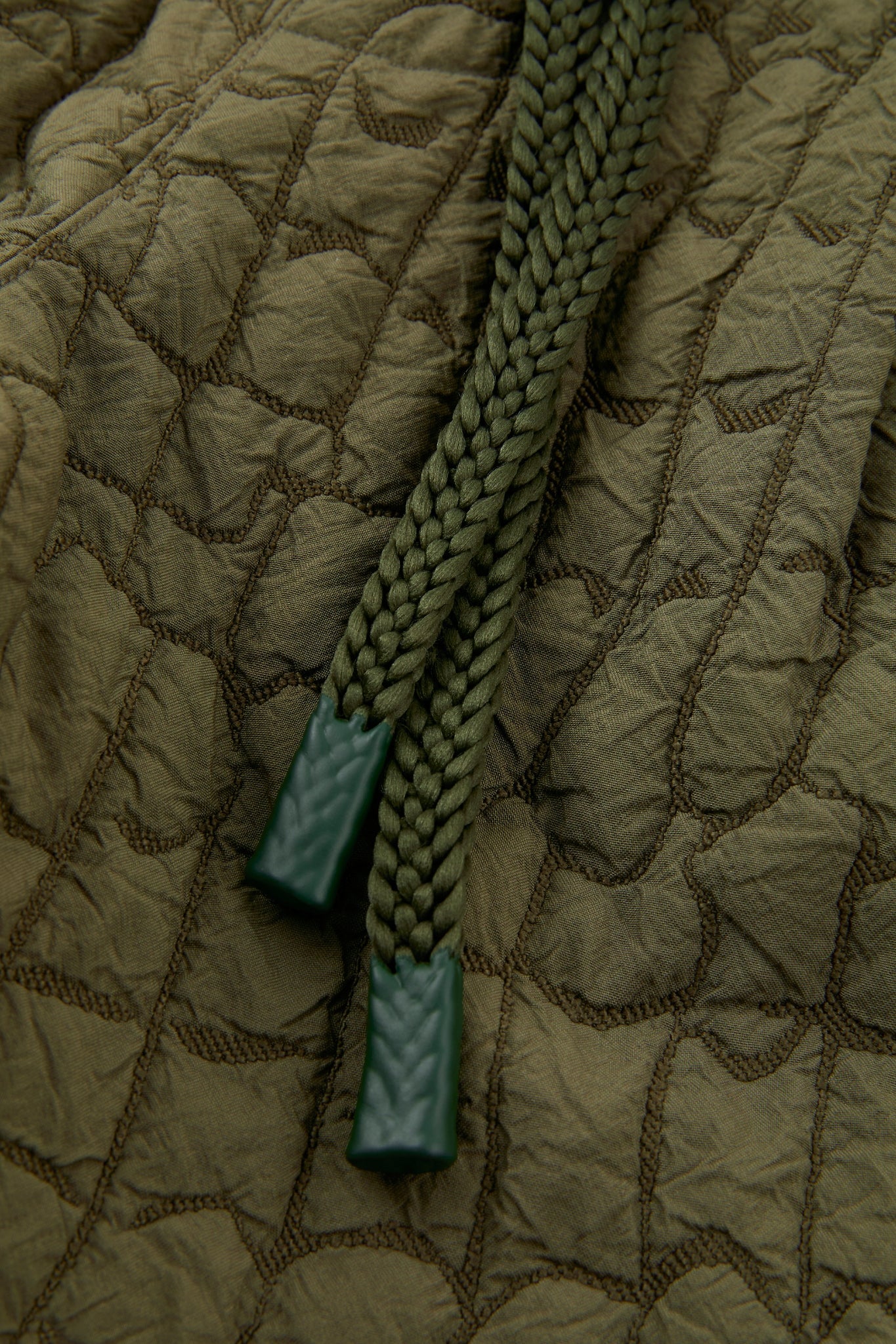 Quilted Texture Drawstring Shorts