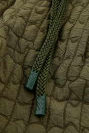 Quilted Texture Drawstring Shorts