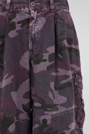Washed Camo Utility Shorts