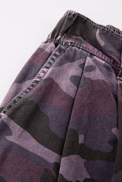 Washed Camo Utility Shorts