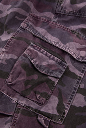 Washed Camo Utility Shorts