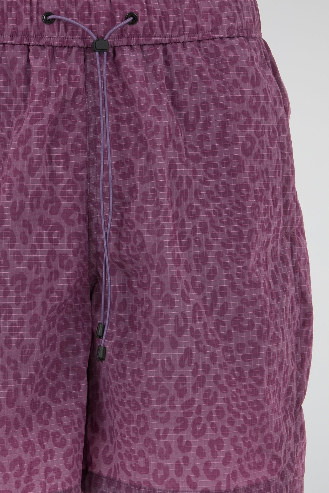Pink Leopard Nylon shorts