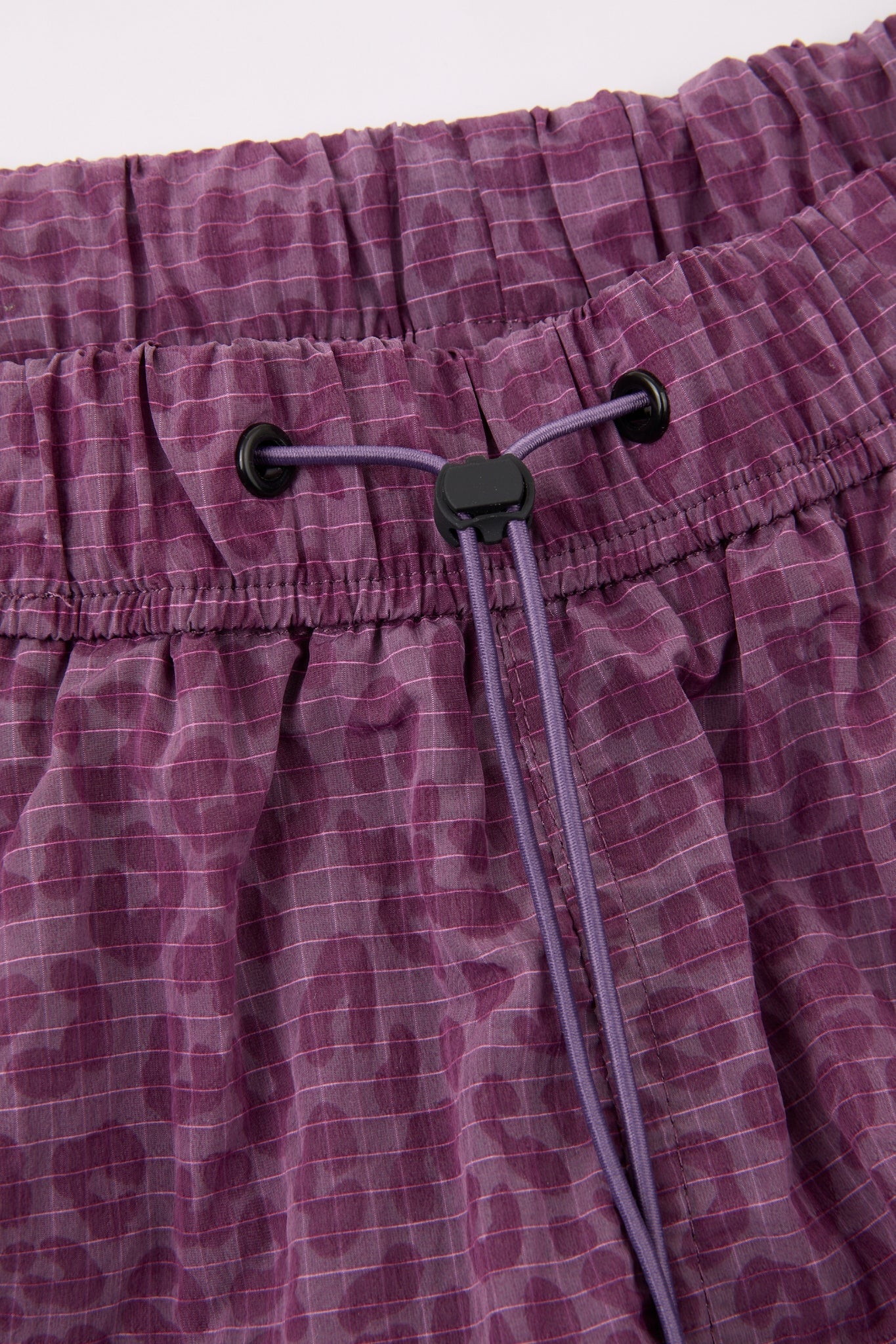 Pink Leopard Nylon shorts
