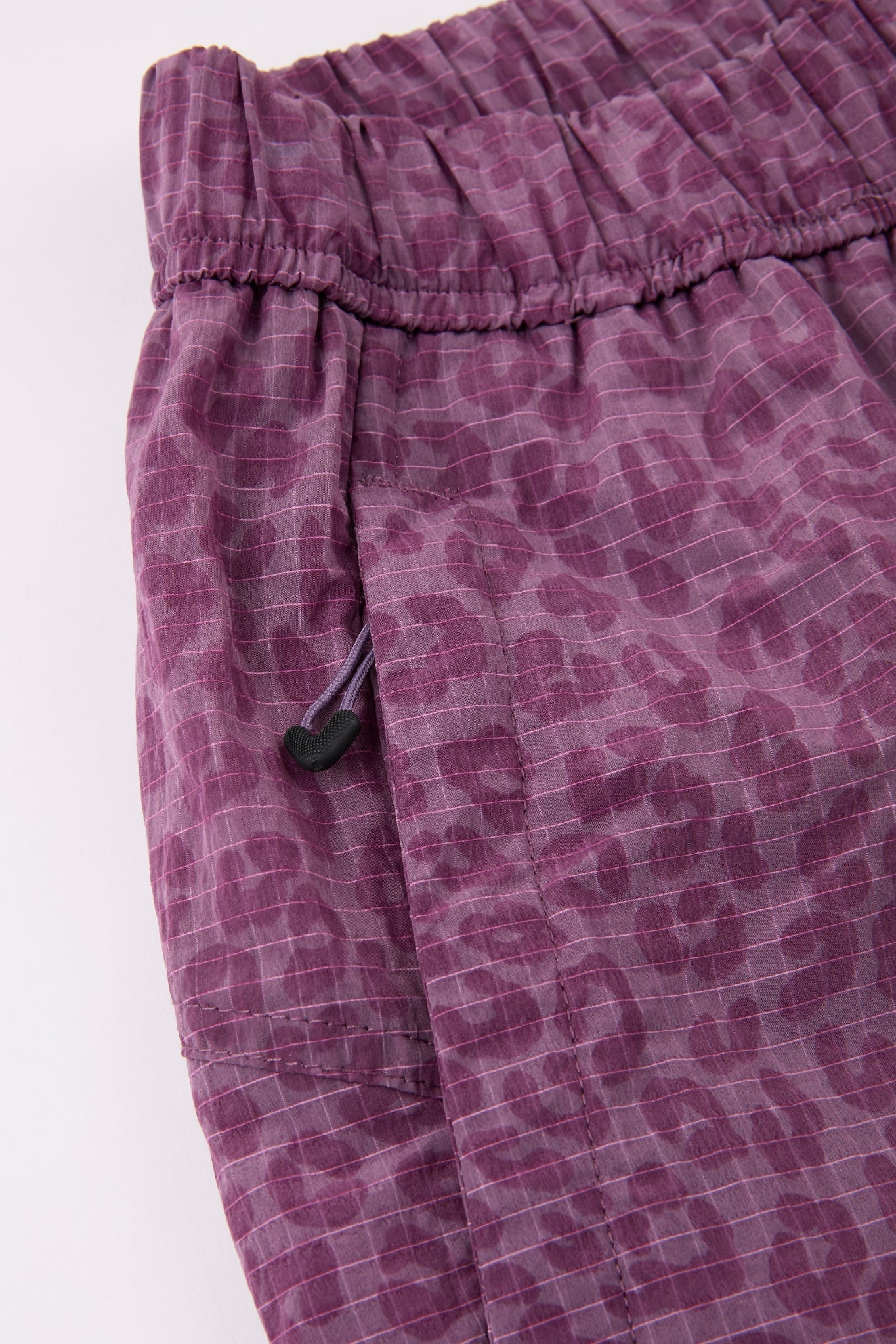 Pink Leopard Nylon shorts