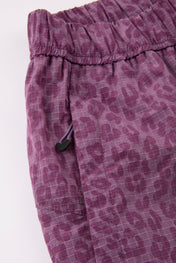 Pink Leopard Nylon shorts
