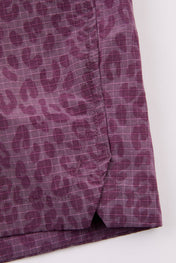 Pink Leopard Nylon shorts