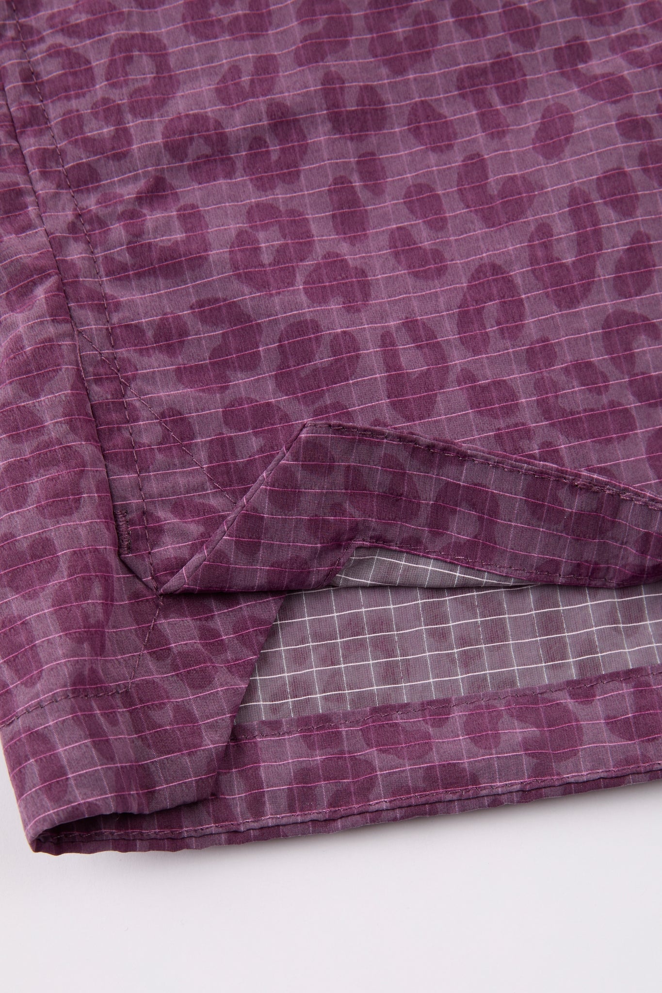 Pink Leopard Nylon shorts