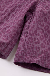 Pink Leopard Nylon shorts