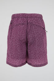 Pink Leopard Nylon shorts