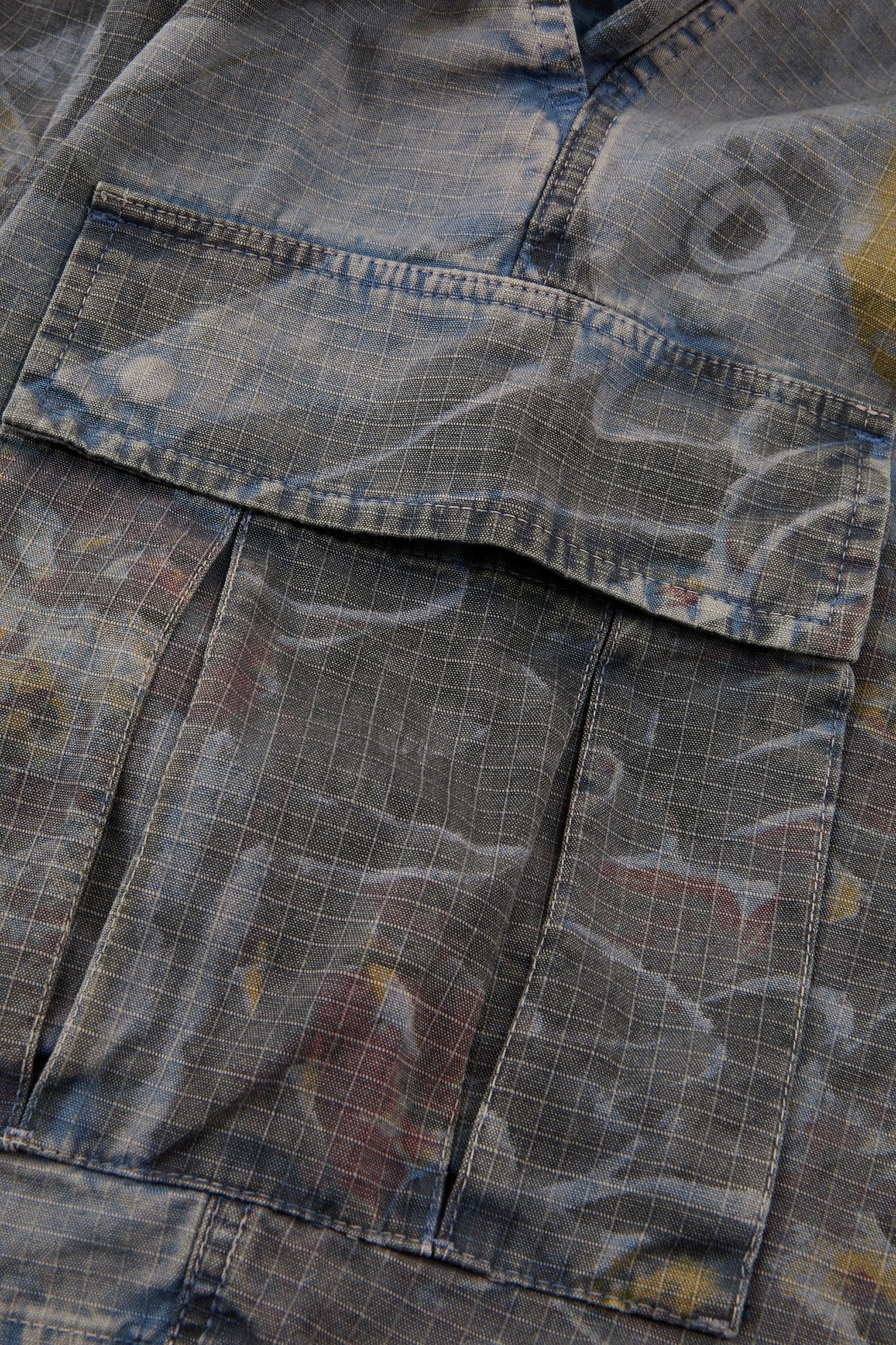 Abstract Ripstop Utility Shorts