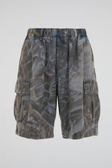 Abstract Ripstop Utility Shorts