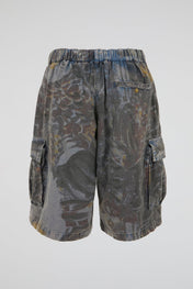 Abstract Ripstop Utility Shorts