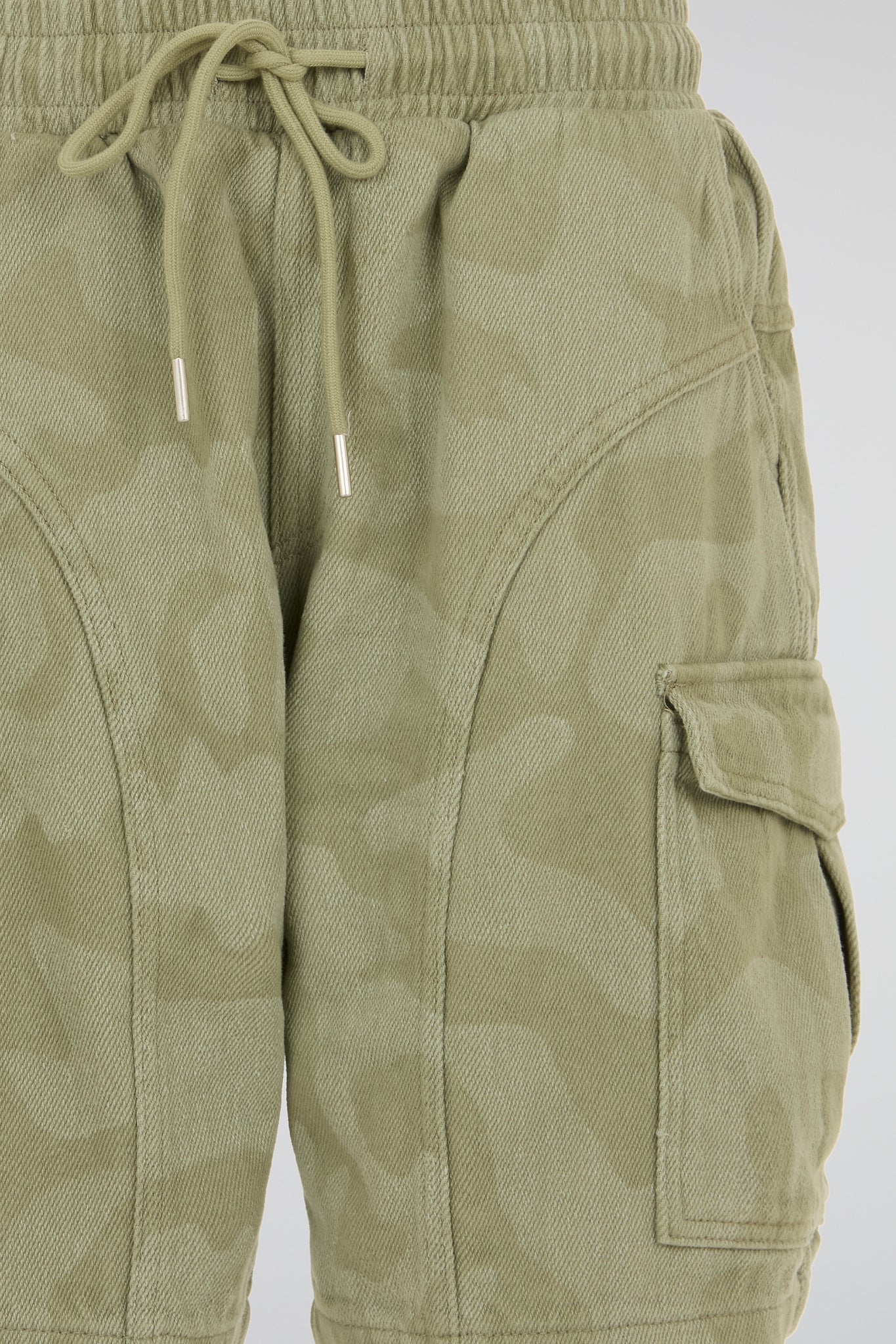 Green Camo Cargo Shorts