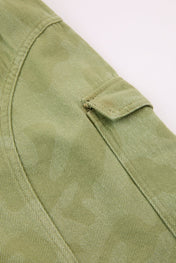 Green Camo Cargo Shorts