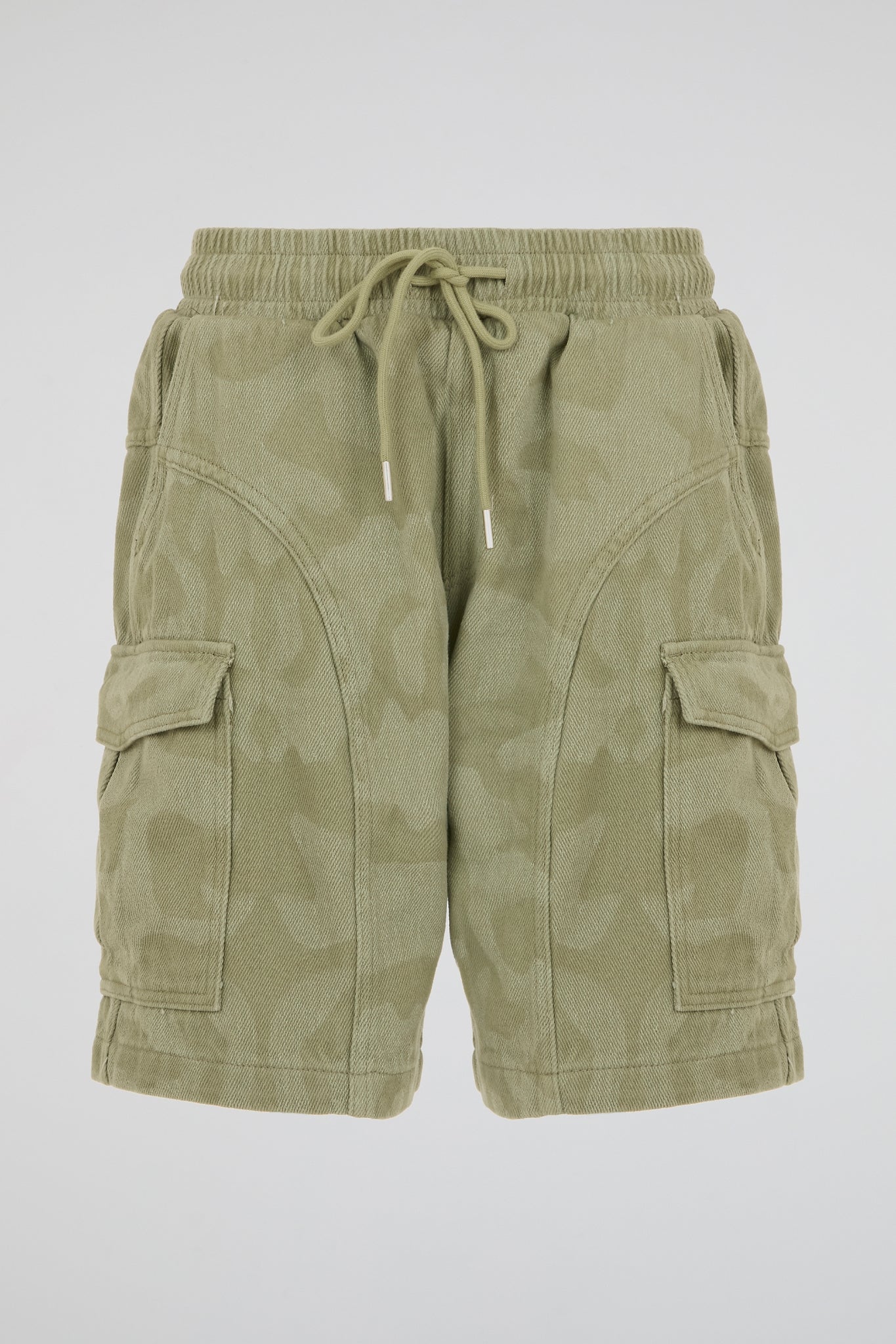 Green Camo Cargo Shorts