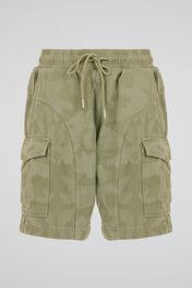 Green Camo Cargo Shorts