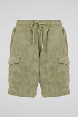 Green Camo Cargo Shorts