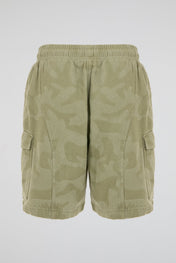 Green Camo Cargo Shorts
